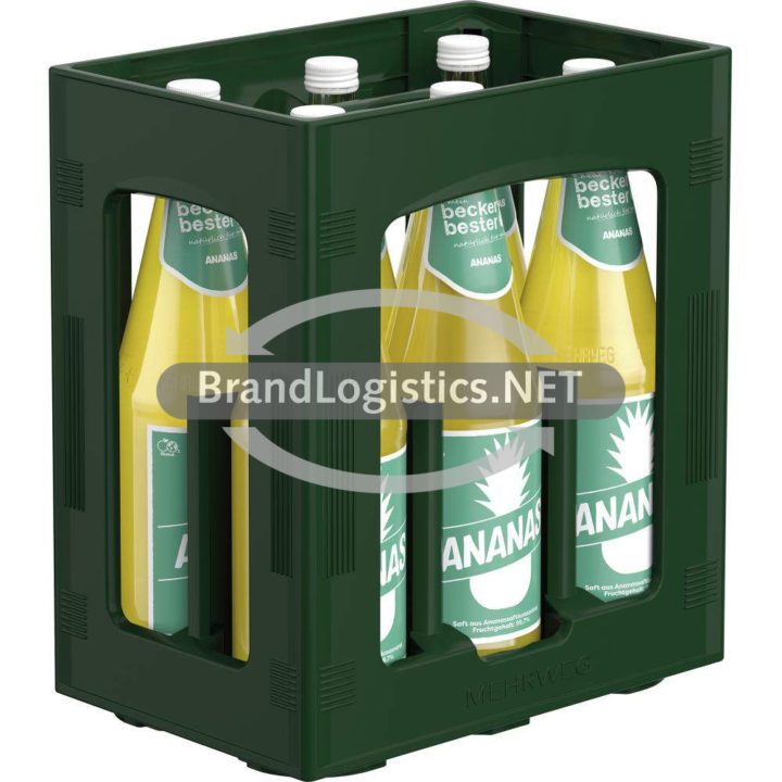 beckers bester Ananassaft 6x1l Kiste