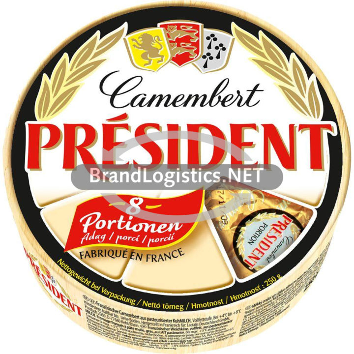 Président Camembert L’Original 45 % Fett i. Tr. 250 g – 8 Portionen