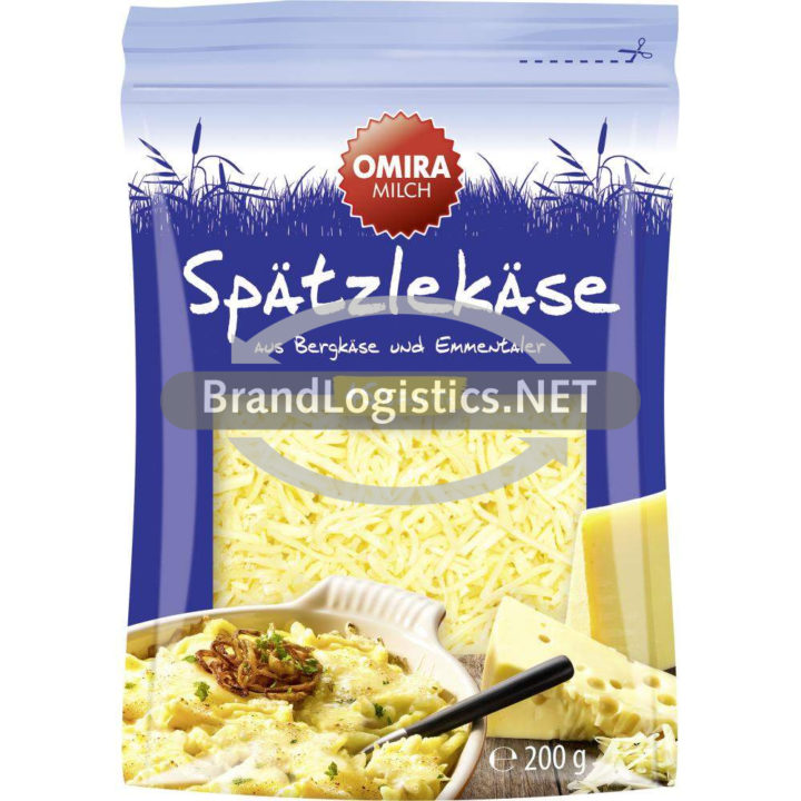 OMIRA Spätzleskäse gerieben 45 % Fett i. Tr. 200 g