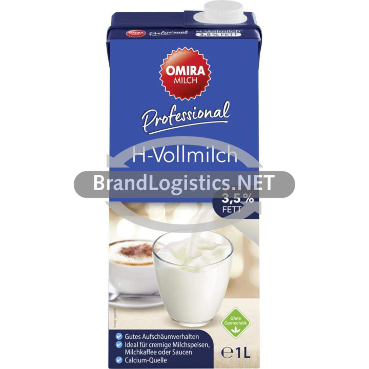 OMIRA Professional H-Vollmilch 3,5 % Fett 1 l