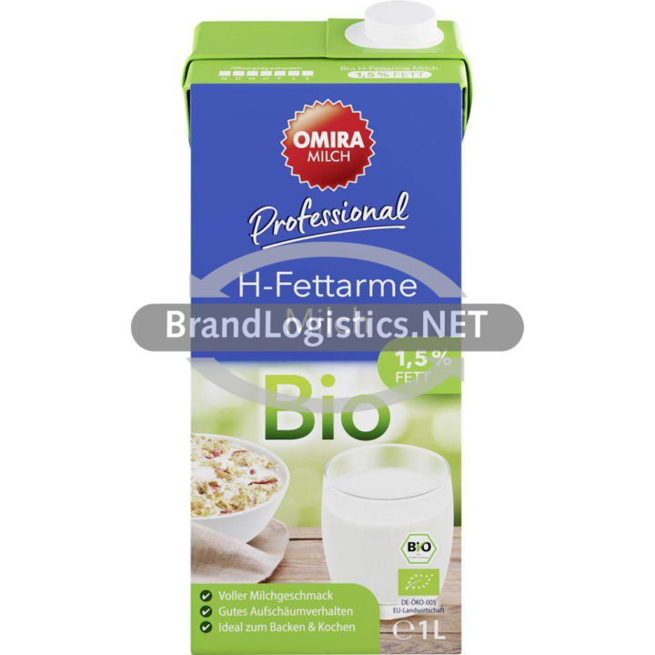 OMIRA Professional BIO H-Milch 1,5 % Fett 1 l