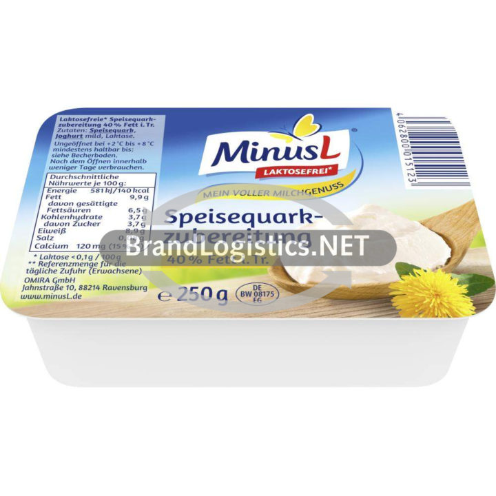 MinusL Speisequarkzubereitung 40 % Fett i. Tr. 250 g