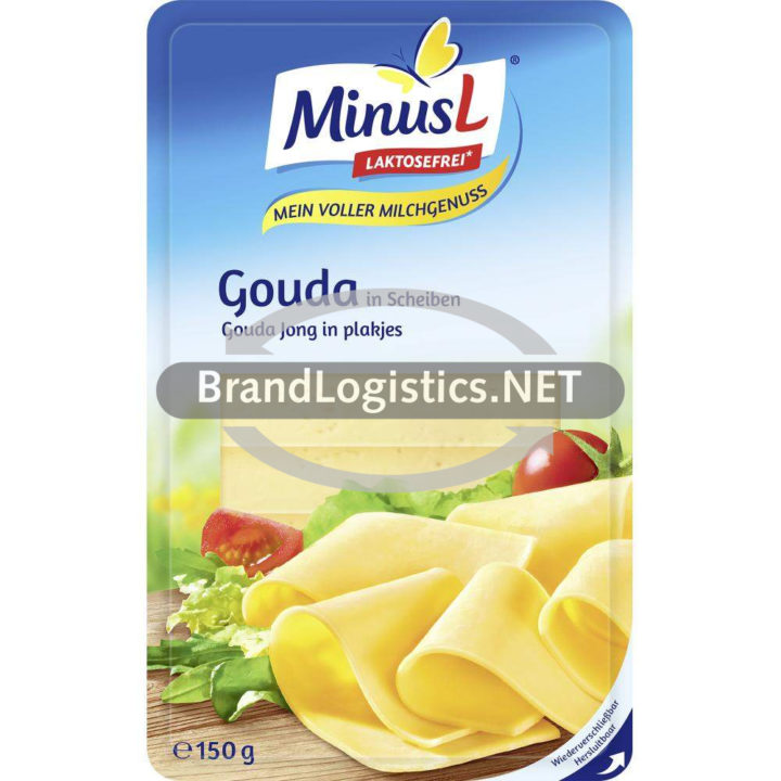 MinusL Gouda Scheiben 48 % Fett i. Tr. 150 g