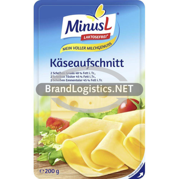 MinusL Käseaufschnitt 45-48 % Fett i. Tr. 200 g