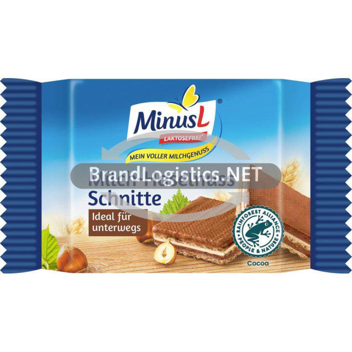 MinusL Milch-Haselnuss-Schnitte 4×25 g