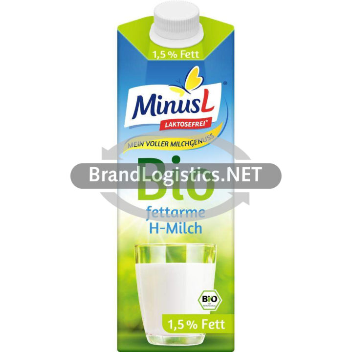 MinusL Bio H-fettarme Milch 1,5 % Fett 1l