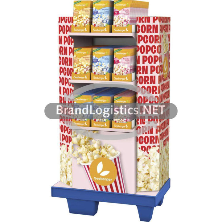 Seeberger Mikrowellen-Popcorn Display 3-fach 216x90g