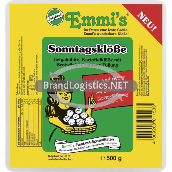 Emmi’s Sonntagsklöße tiefgekühlt 500 g