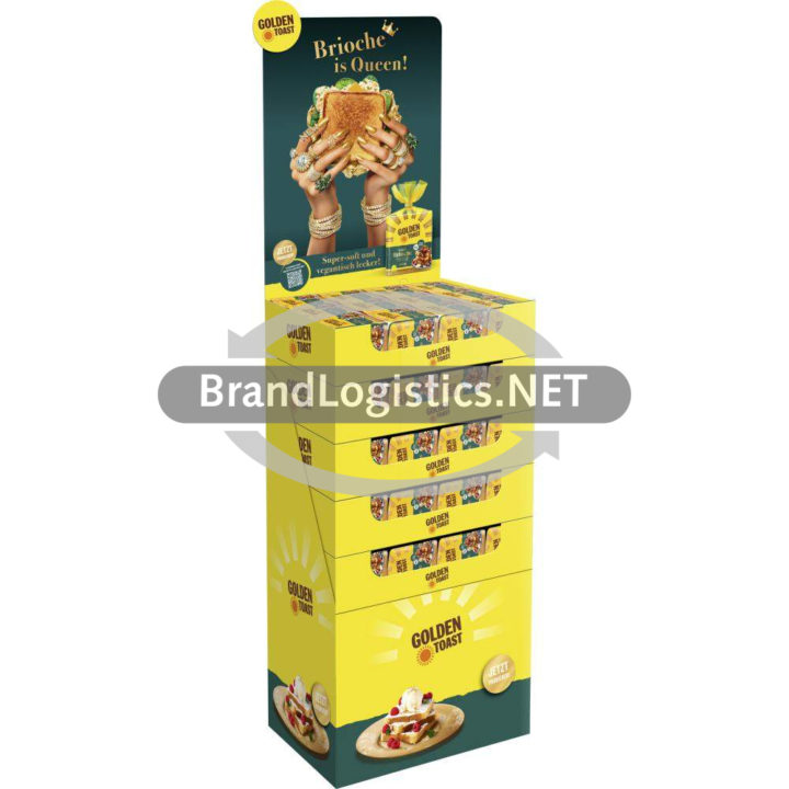 Golden Toast Vegan Brioche Sandwich Display 60×375 g