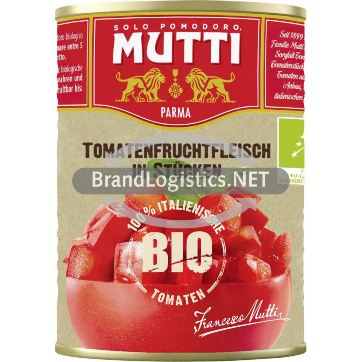 MUTTI Bio “Polpa Pezzi” Tomatenfruchtfleisch in Stücken 400 ml