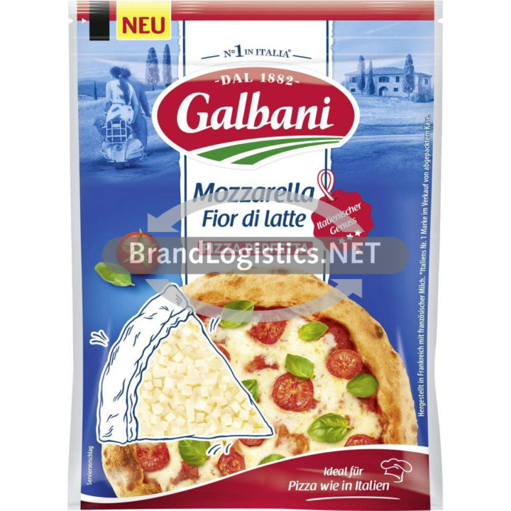 Galbani Mozzarella Fior di Latte gewürfelt Pizza 150 g