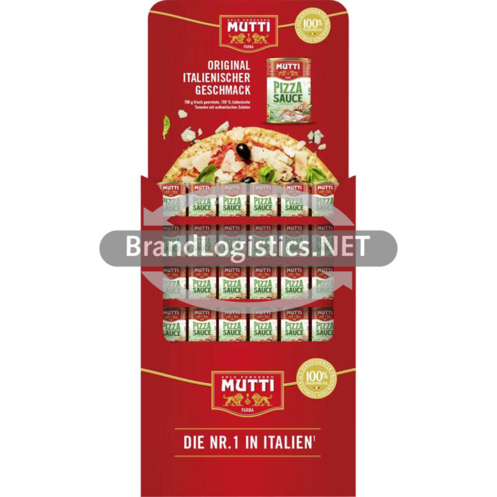 MUTTI Pizzasauce Aromatizzata – gewürzt 132 x 400 g