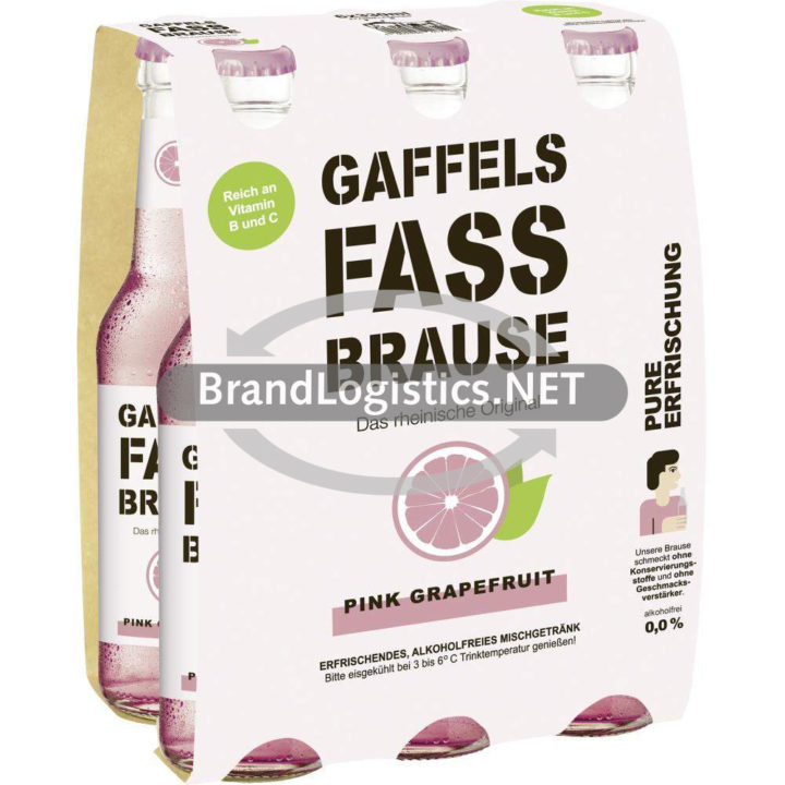 Gaffels Fassbrause Pink Grapefruit Sixpack 6×0,33 l