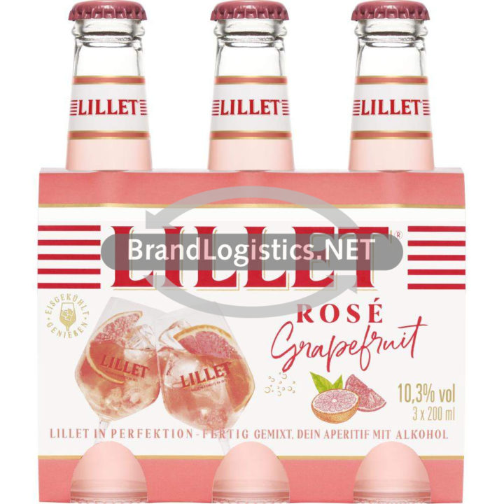 Lillet Rosé Grapefruit 10,3% vol. 3×0,2 l