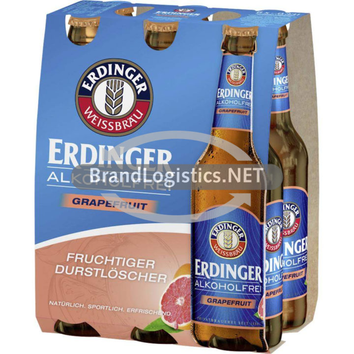 ERDINGER Alkoholfrei Grapefruit 6×0,33 l Sixpack