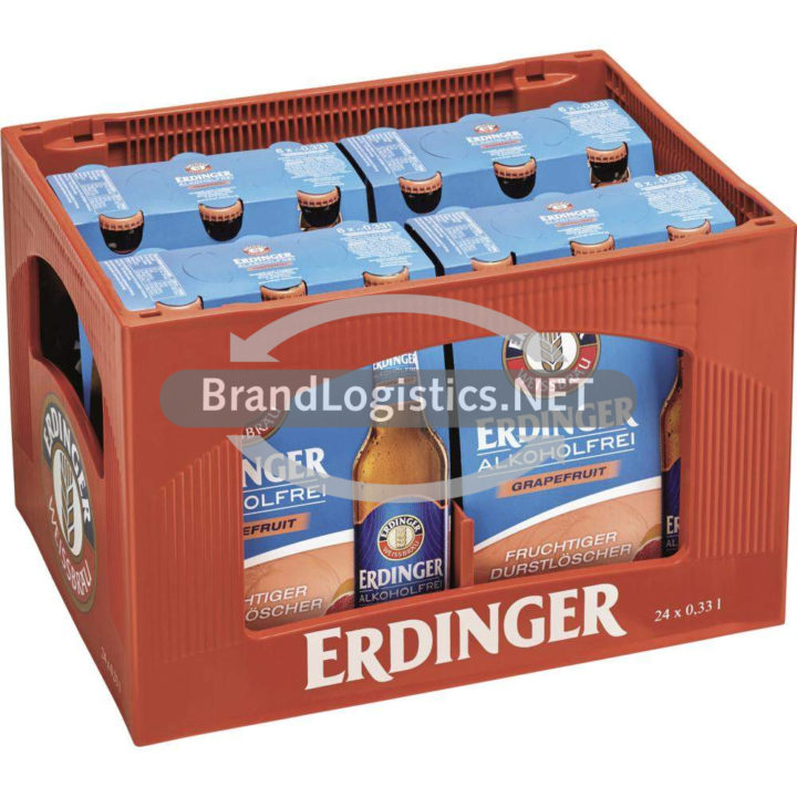 ERDINGER Alkoholfrei Grapefruit Pinolenkasten 4x6x0,33 l