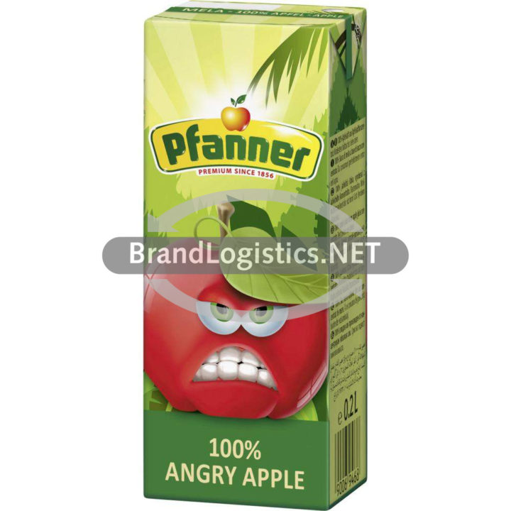 Pfanner Angry Apple Apfelsaft 100% Tetra 0,2 l