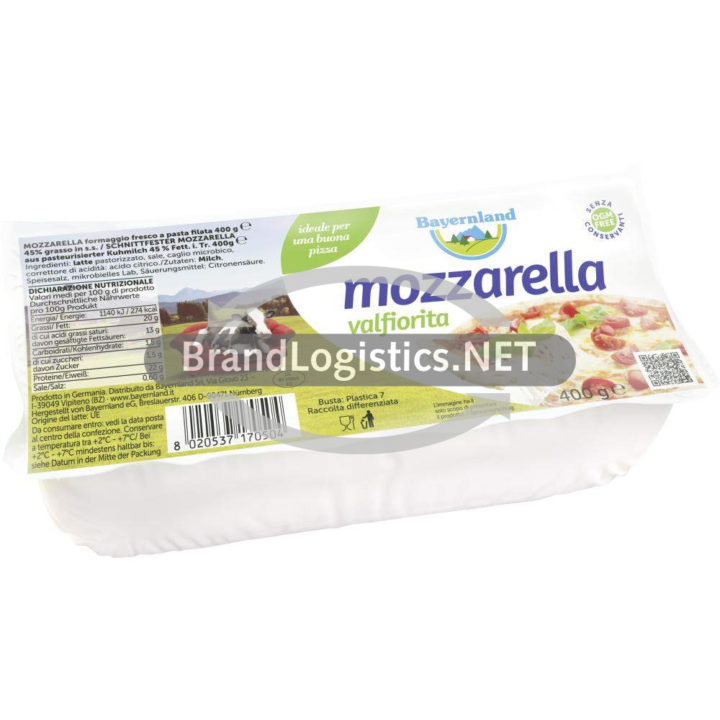 Bayernland Mozzarella Valfiorita 45% 400 g