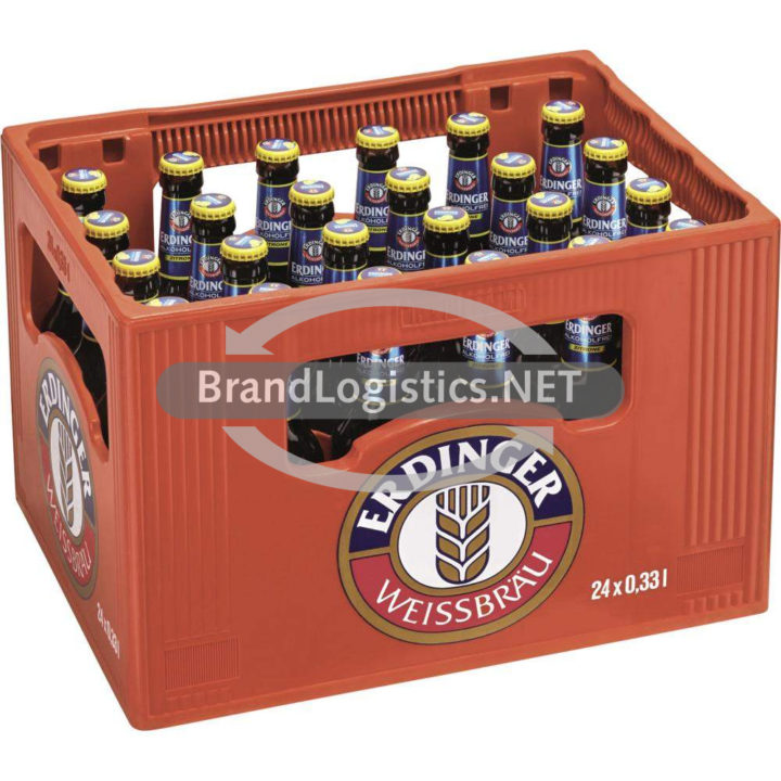 ERDINGER Alkoholfrei Zitrone Modul-Kasten 24×0,33 l