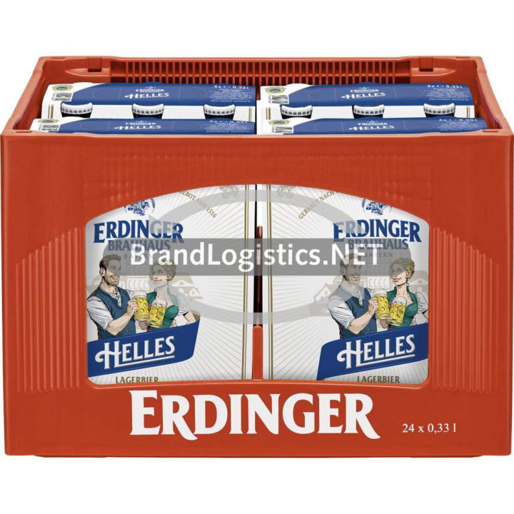 ERDINGER Brauhaus Helles Pinolenkasten 4x6x0,33 l