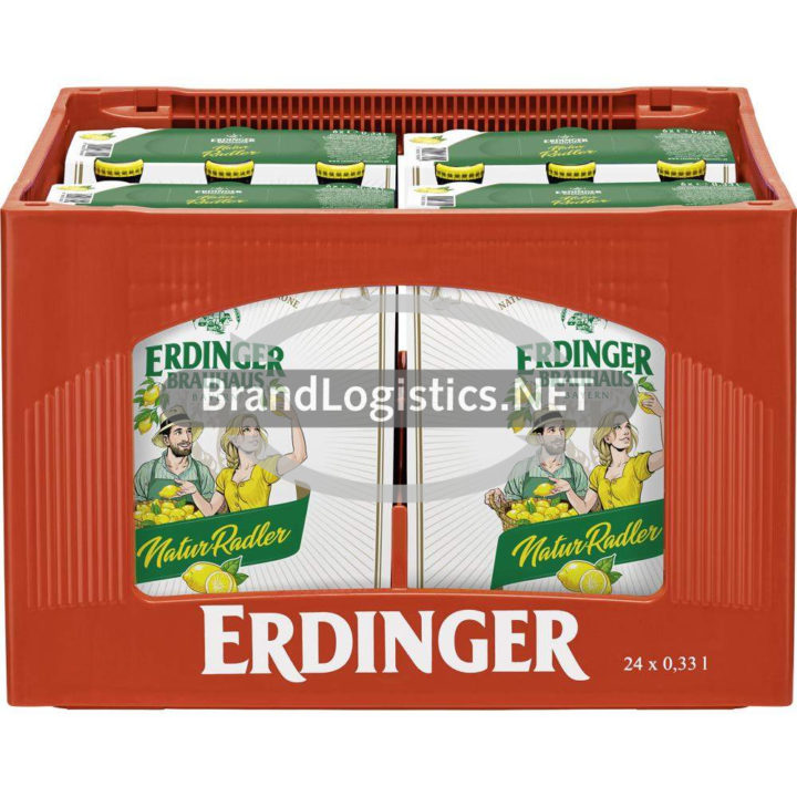 ERDINGER Brauhaus NaturRadler Pinolenkasten 4x6x0,33 l