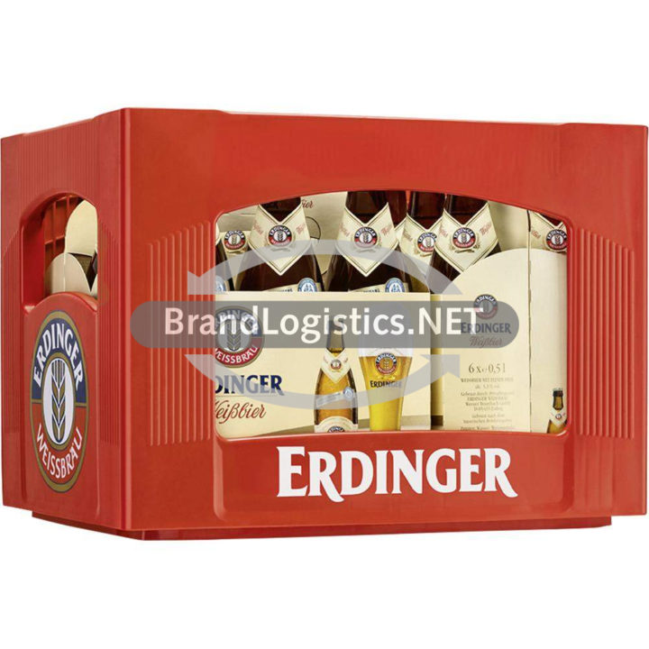 ERDINGER Weißbier mit feiner Hefe Pinolenkasten 3x6x0 l