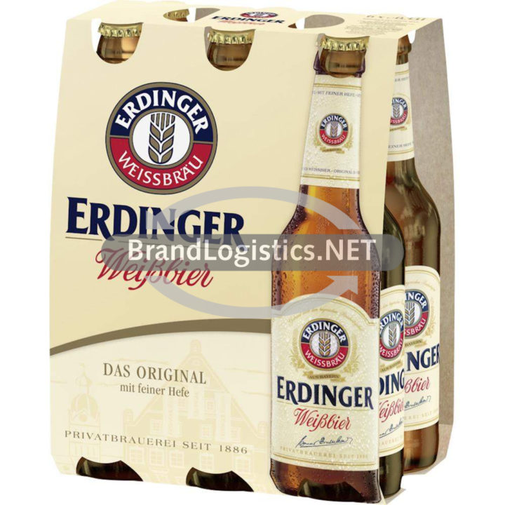 ERDINGER Weißbier mit feiner Hefe Sixpack 6×0,33 l