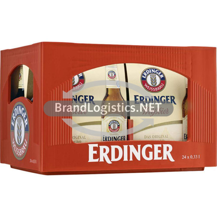 ERDINGER Weißbier mit feiner Hefe Pinolenkasten Sixpack 4x6x0,33 l