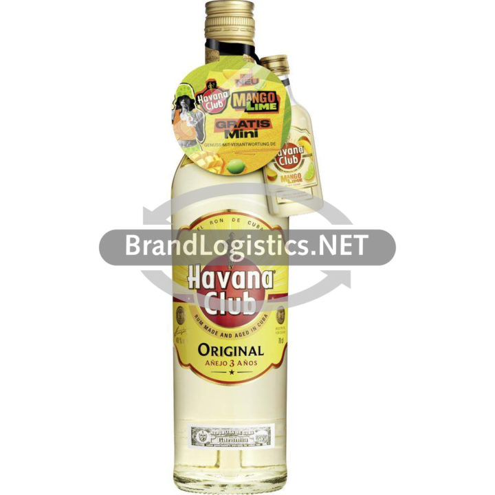 Havana Club 3 Jahre 37,5% 0,7 l + Havana Club Mango Lime 0,05 l