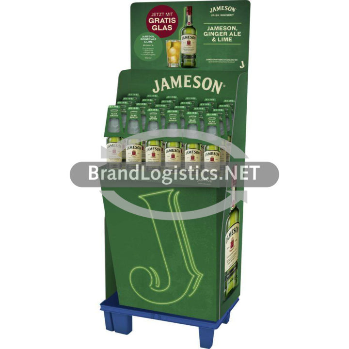 Jameson Irish Whiskey 40% 0,7 l + Gratis Glas Frühjahrs Promotion 2025 24er Display