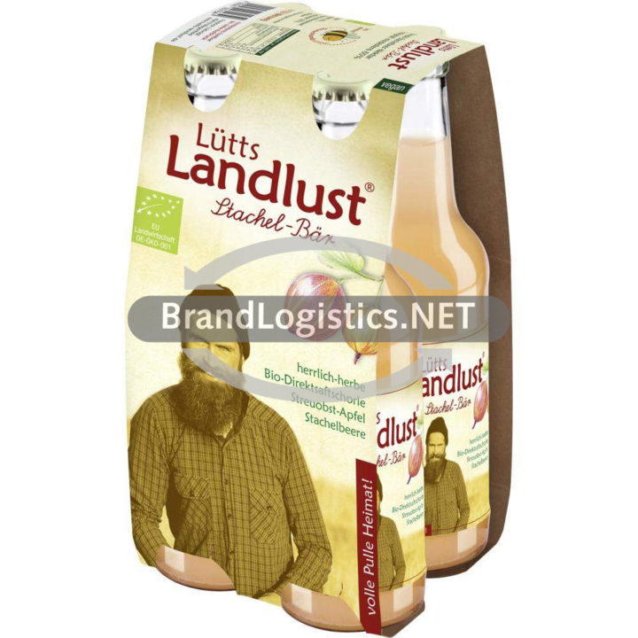 Lütts Landlust Stachel-Bär Träger 4×0,33 l