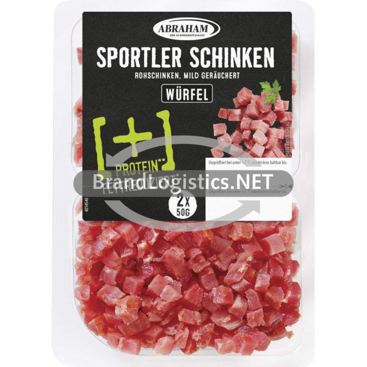 Abraham Sportler Schinken Würfel, geräuchert 2×50 g