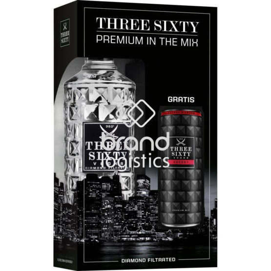 Three Sixty Vodka Original 0,7 l + gratis Three Sixty Vodka Energy 0,33 l DPG