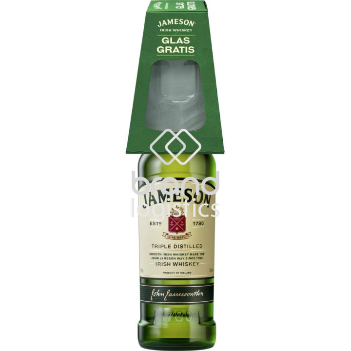 Jameson Irish Whiskey 40% 0,7 l + Gratis Glas