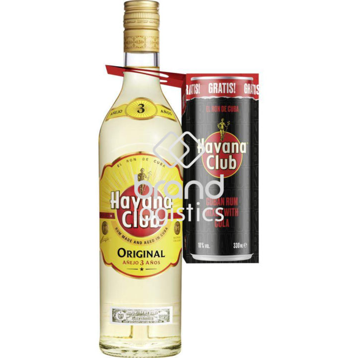 Havana Club 3 Jahre 37,5% 0,7 l + Havana Club Cola 0,33 l DPG