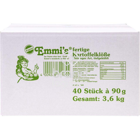 Emmi’s fertige Kartoffelklöße “Thüringer Art” tiefgekühlt 40×90 g