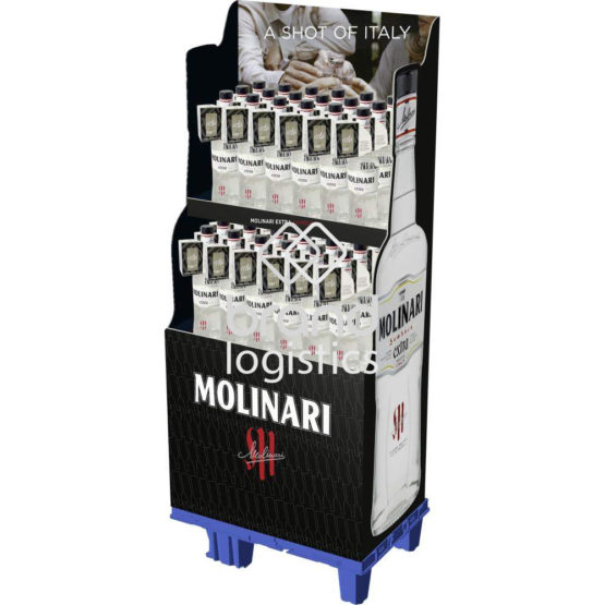Molinari Extra Sambuca + Shotglas Display 36×0,7 l