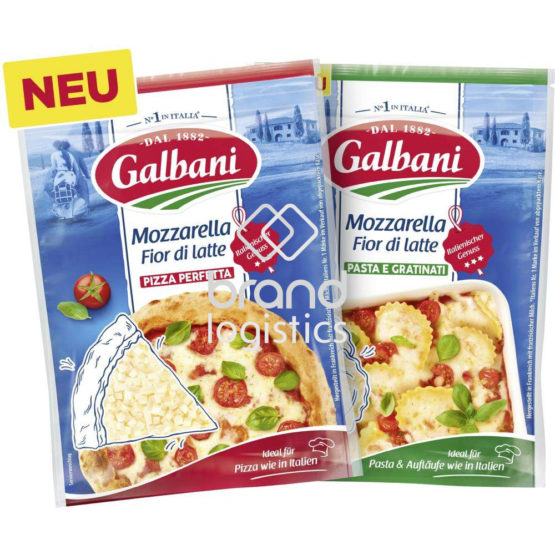 Galbani Mozzarella Fior di Latte gerieben Pasta 150 g + Galbani Mozzarella Fior di Latte gewürfelt Pizza 150 g
