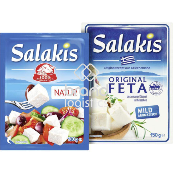 Salakis Scheibe Natur 48% Fett 180 g + Salakis Tradition Feta Mild 48% 150 g