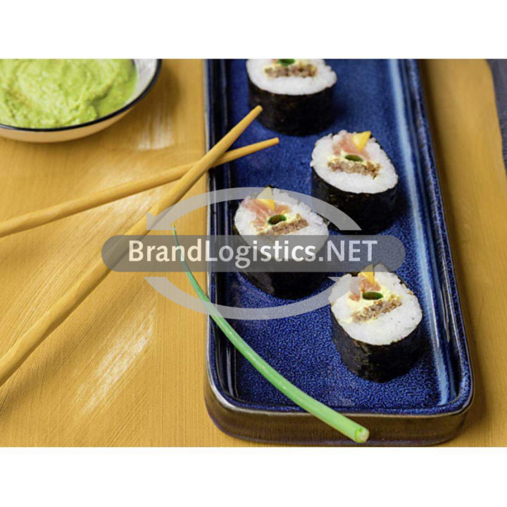Sushi mit Lachs, Currycreme und Vollkorn-Brot