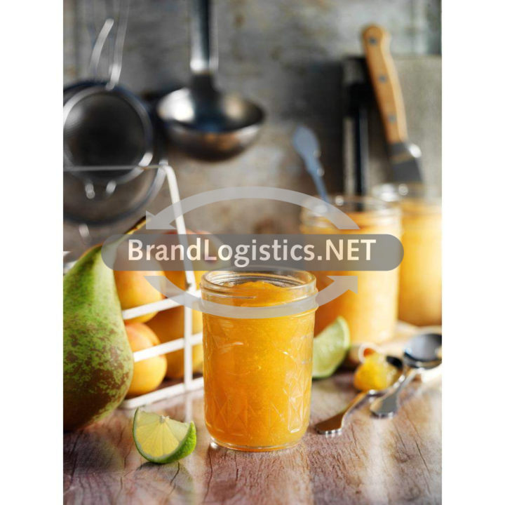 Aprikosen-Birnen-Fruchtaufstrich mit Limette