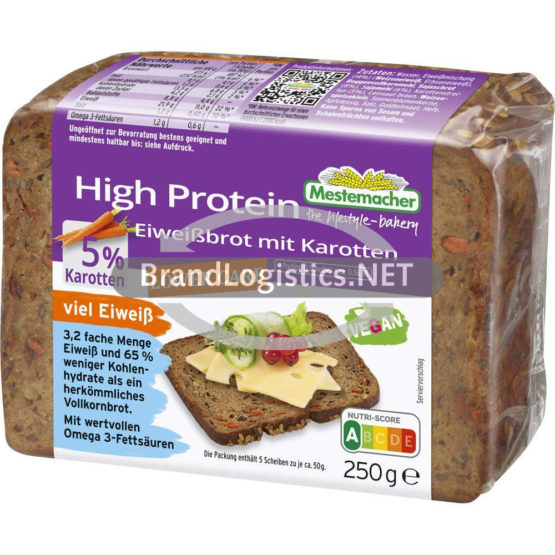 Mestemacher Eiweißbrot mit 5 % Karotten 250 g