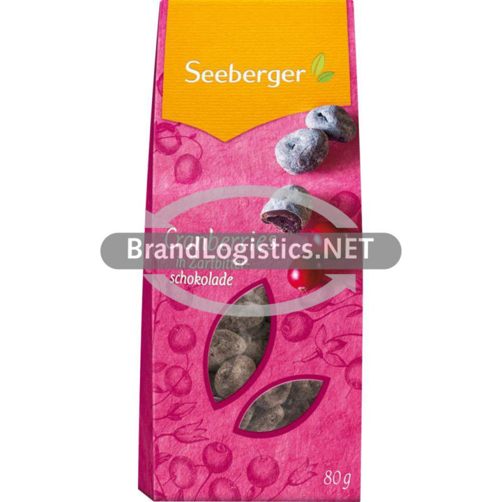 Seeberger Cranberries in Zartbitterschokolade 80 g