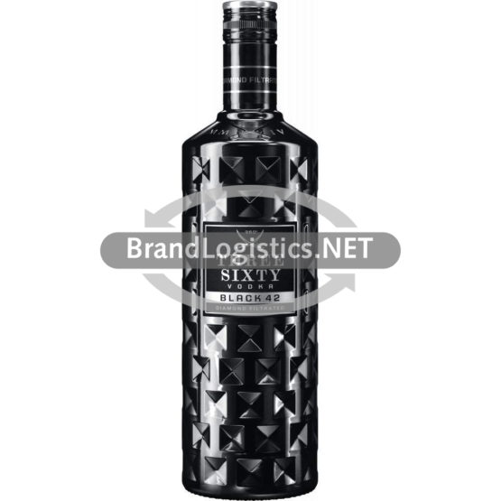 Three Sixty Vodka Black 42% vol. 0,7 l