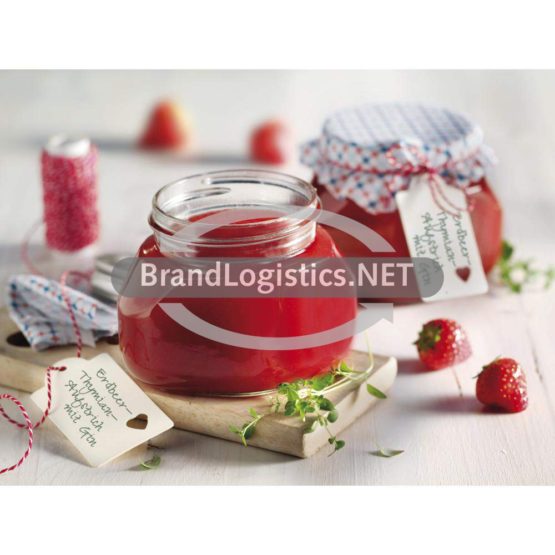 Fruchtaufstrich Erdbeer-Thymian mit Gin