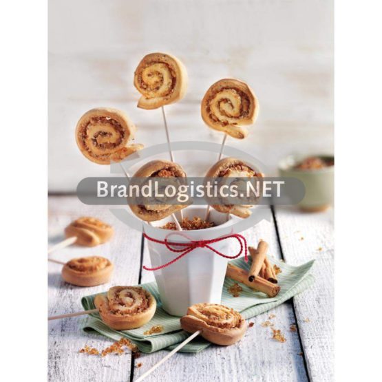 Mini Zimt-Grümmel-Schnecken am Stiel