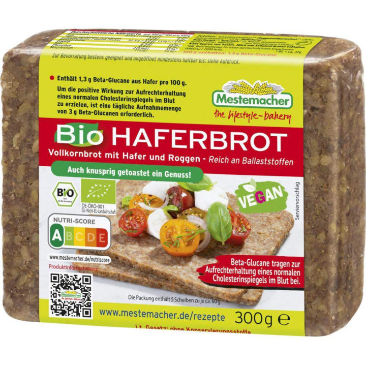 Mestemacher Bio Haferbrot 300 g