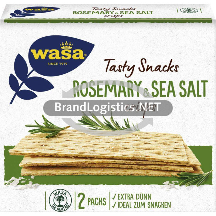 Wasa Tasty Snacks Crisps Rosemary & Sea Salt 190 g