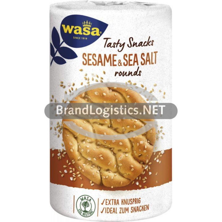 Wasa Tasty Snacks Rounds Sesame & Sea Salt 235 g