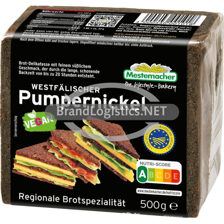 Mestemacher Westfälischer Pumpernickel 500 g